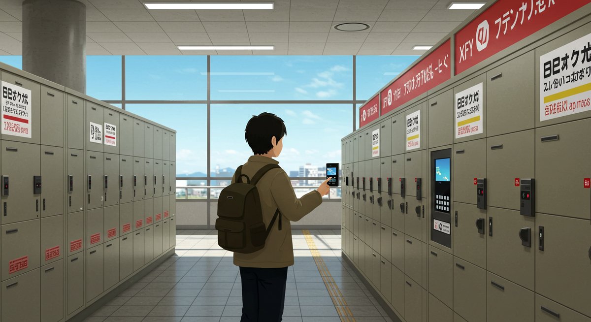 コインロッカー 暗証番号 受け渡し