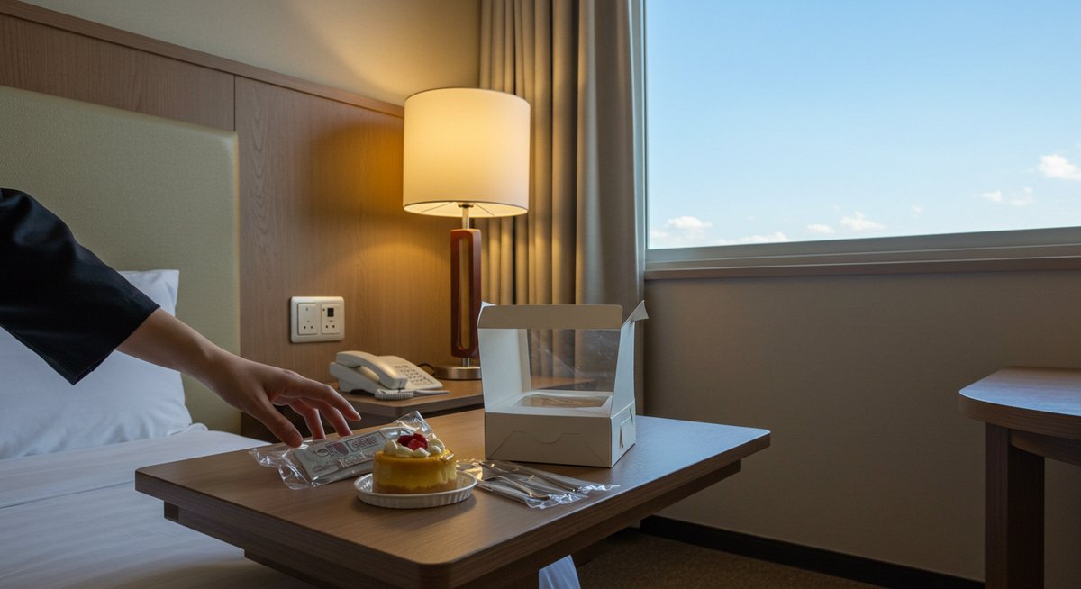 ホテル に ケーキ を 届けて もらう