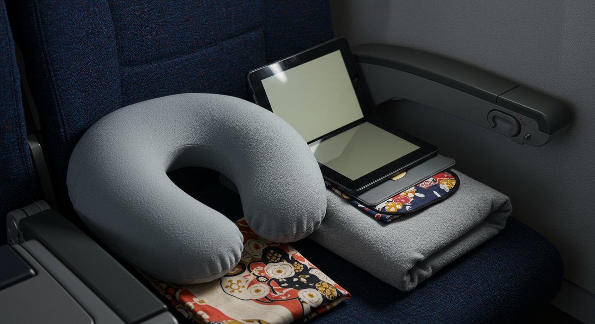 長時間フライト 服装