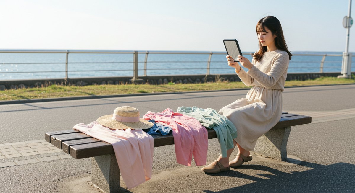 旅行 同じ服 彼女
