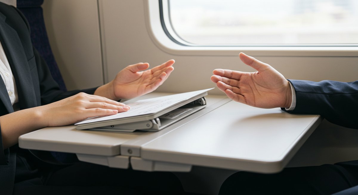 新幹線 座席 倒す