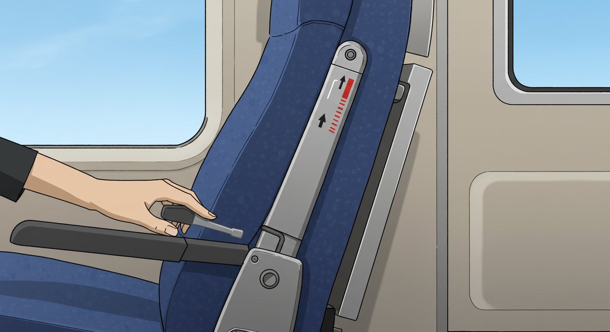 新幹線 座席 倒す